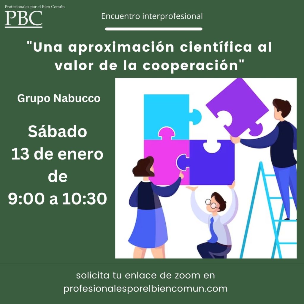 Encuentro PBC «Una aproximación científica al valor de la cooperación»