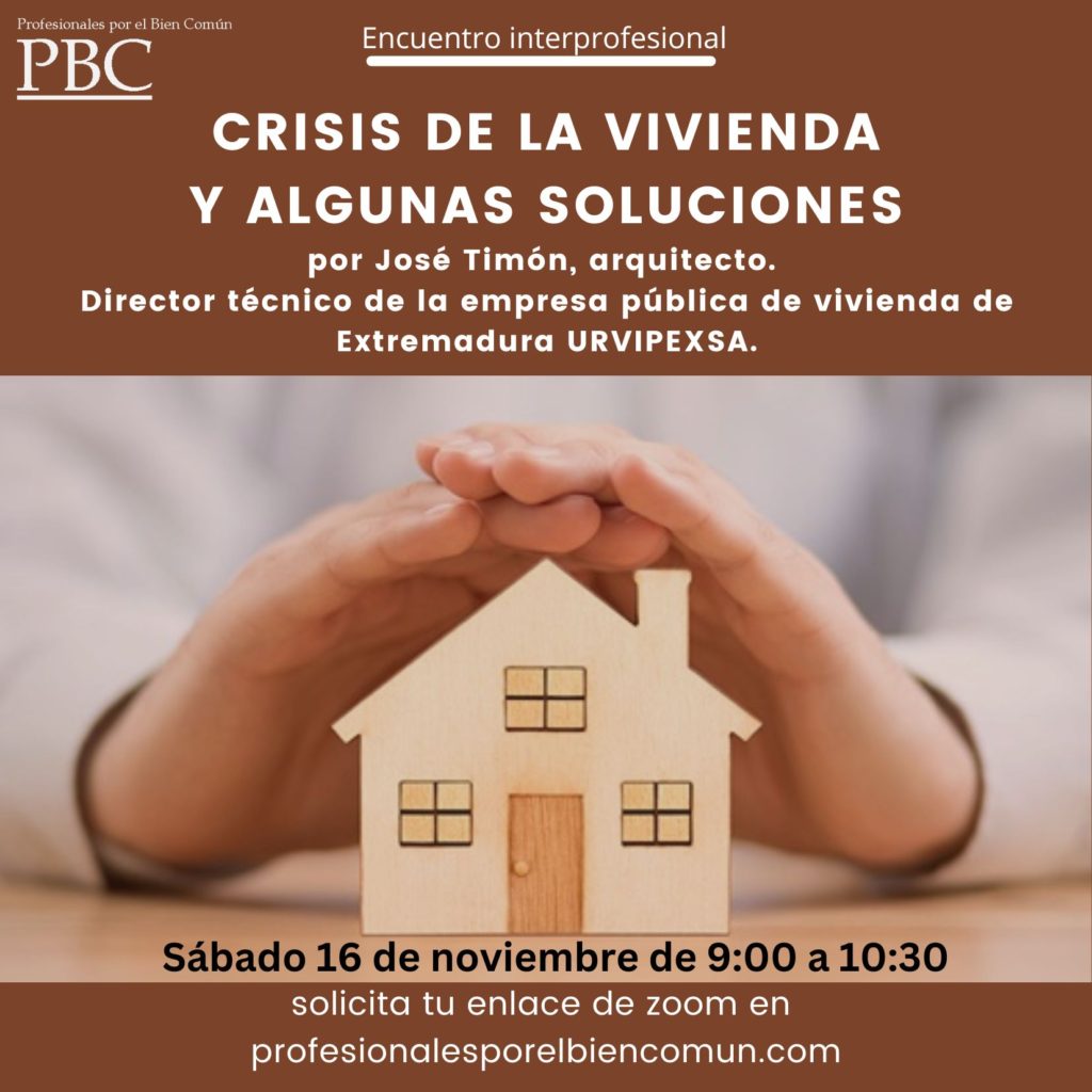 Encuentro interprofesional sobre la crisis de la vivienda y posibles soluciones